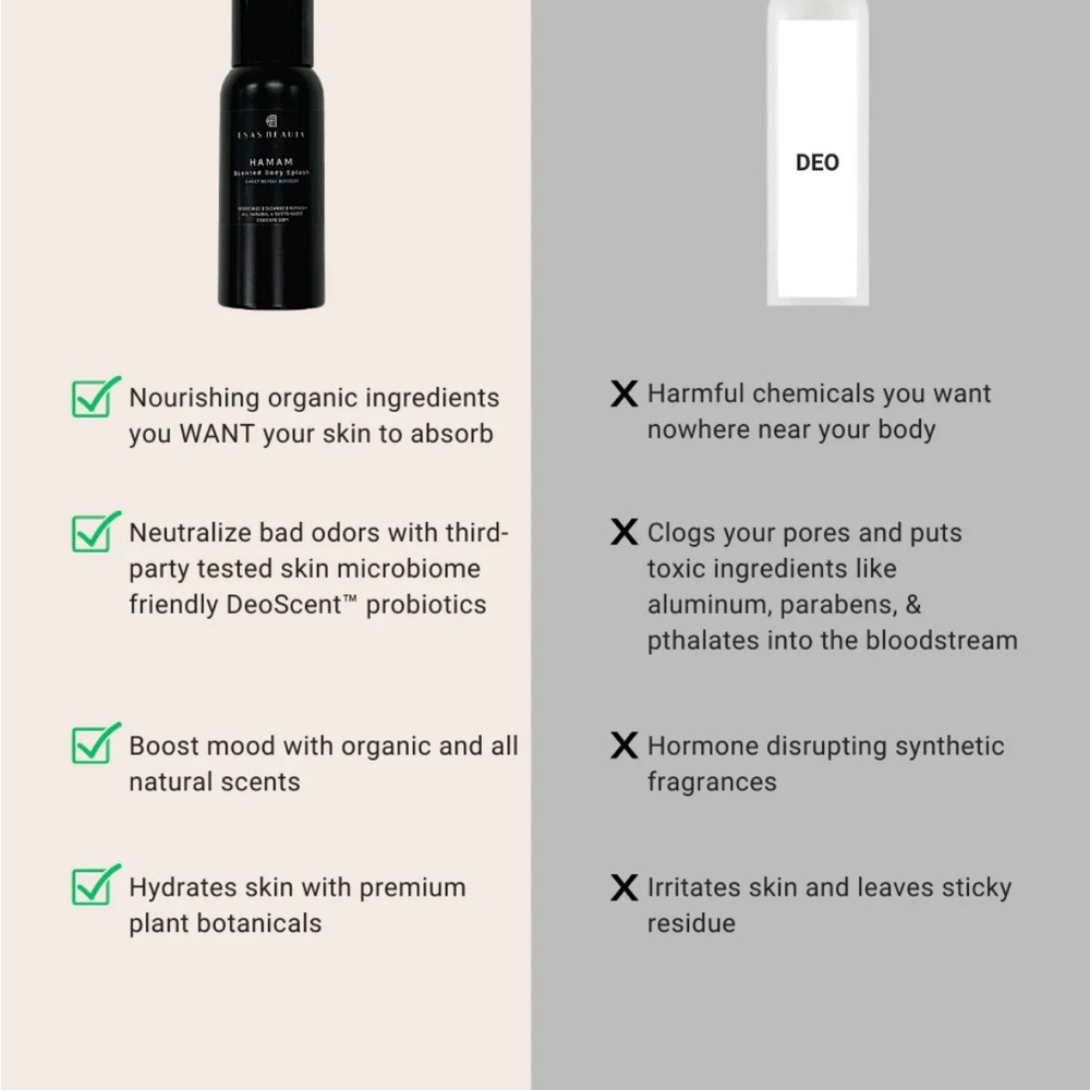 Esas Hamam Deodorizing Body Spray in Sandalwood & Citrus - Picture 2 of 6
